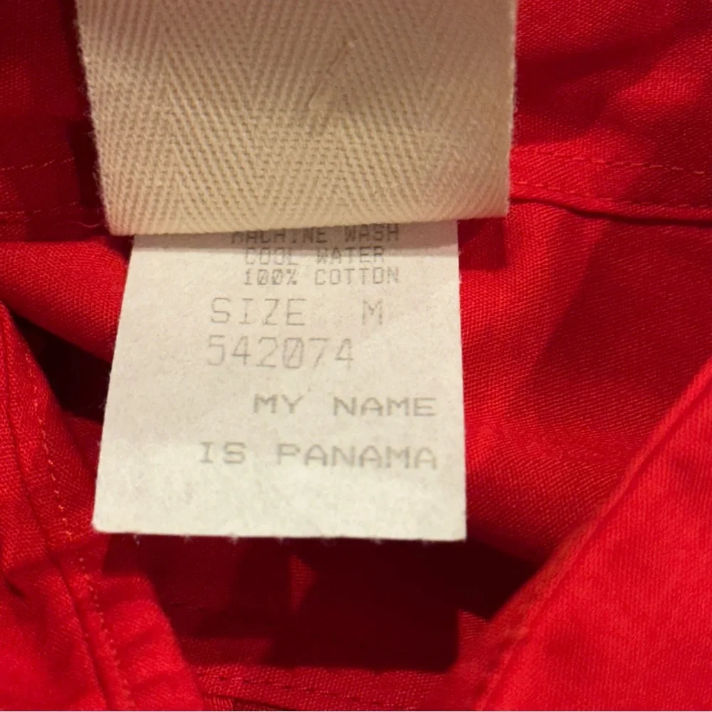 My Name Is Panama Shirt Lot of 2 Mens Short Sleeve Button Down Embroidered SizeM